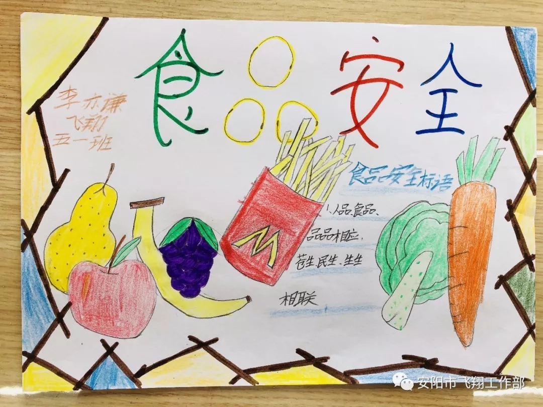 安全伴我行,健康助成长——飞翔学校安全健康教育手抄报展